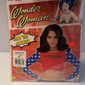 Wonder Woman costume crop top sm/med